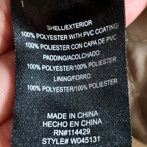 Whispering Smith Mens Jacket Black Stripes Full Zip Faux Leather Motorcycle XL - Picture 7 of 11